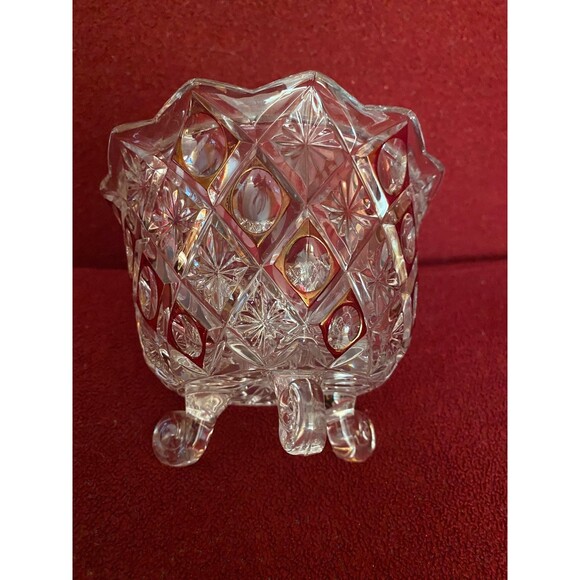 Bowl footed Golden Crown Crystal - Picture 8 of 8
